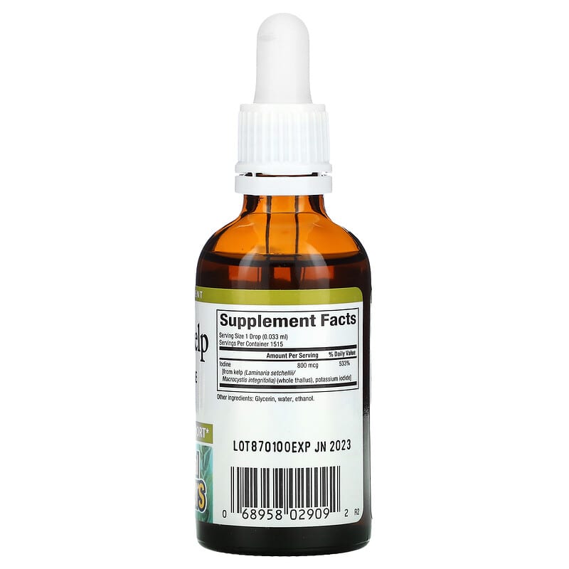 Natural Factors, Liquid Kelp, 800 mcg, 1.6 fl oz (50 ml)