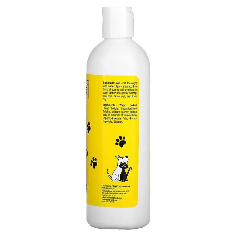 Charlie and Frank, Pet Shampoo, Unscented, 16 fl oz (473 ml)