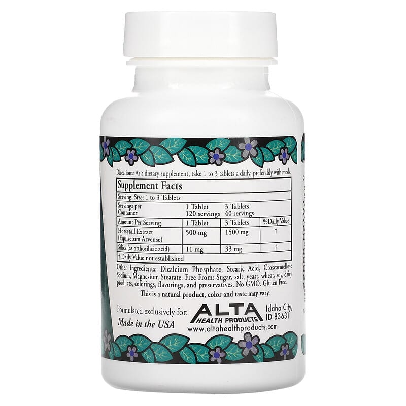 Alta Health, Herbal Silica with Bioflavonoids, 120 Tablets