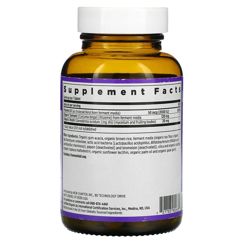 New Chapter, Fermented Vitamin D3, 2,000 IU, 60 Vegetarian Tablets