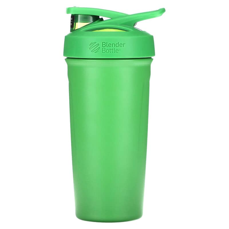 iHerb Goods, Strada, Insulated Stainless Steel Blender Bottle, Green, 24 oz (710 ml)