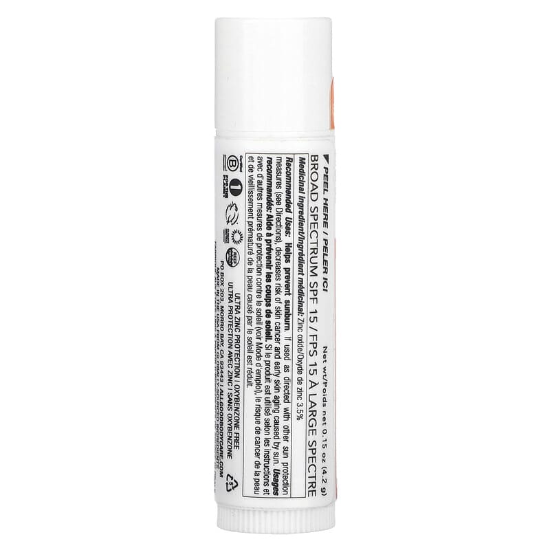 All Good Products, Lip Balm, SPF 15, Tangerine, 0.15 oz (4.2 g)