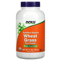NOW Foods, Certified Organic Wheat Grass, Pure Powder, 9 oz (255 g)
