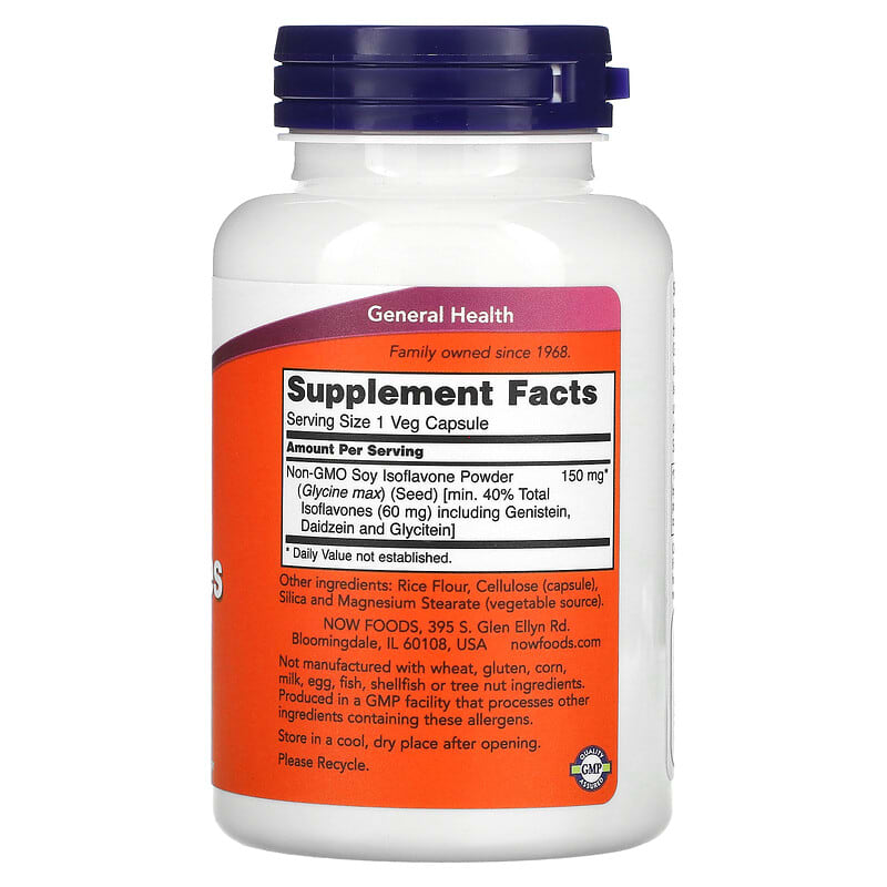 NOW Foods, Soy Isoflavones, 120 Veg Capsules