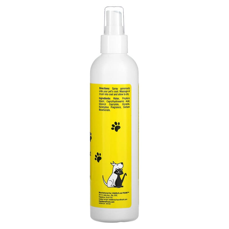 Charlie and Frank, Pet Smell Good Grooming Mist, Eucalyptus, 8 fl oz (237 ml)