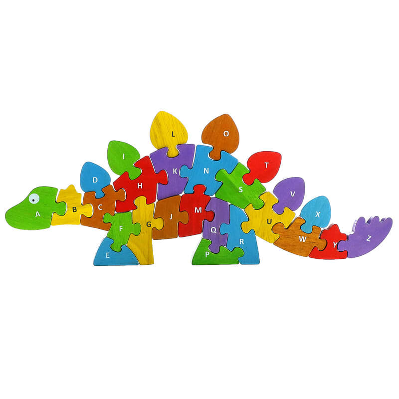 Begin Again Toys, Dino A To Z, Teach & Play Puzzle, 2+ Years, 25 Piece Set