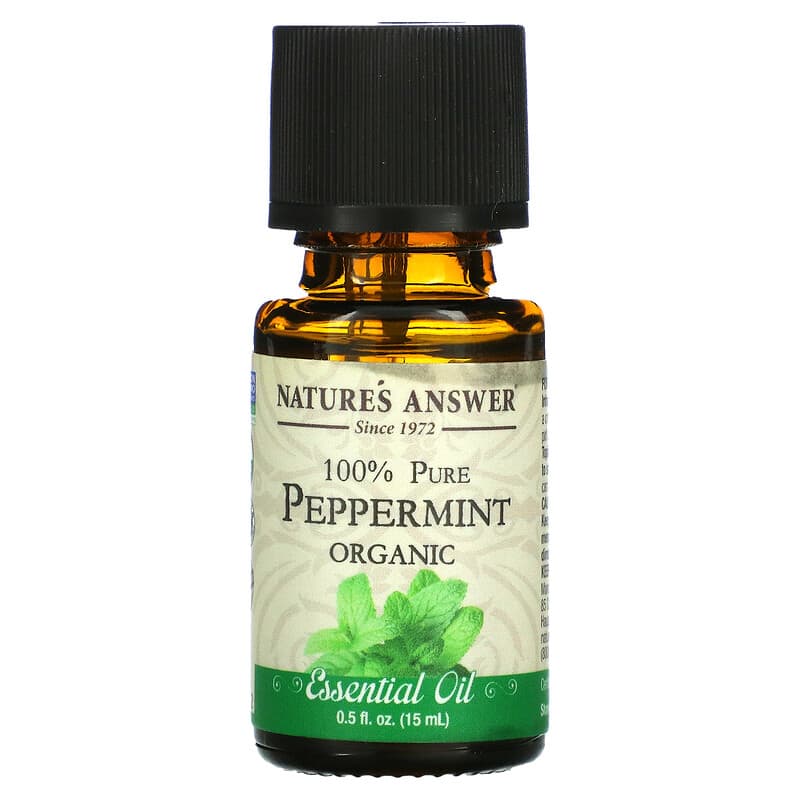 Nature's Answer, Organic Essential Oil, 100% Pure Peppermint, 0.5 fl oz (15 ml)