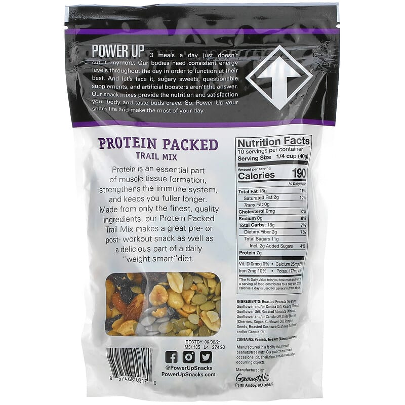 Power Up, Protein Packed Trail Mix, 14 oz (397 g)