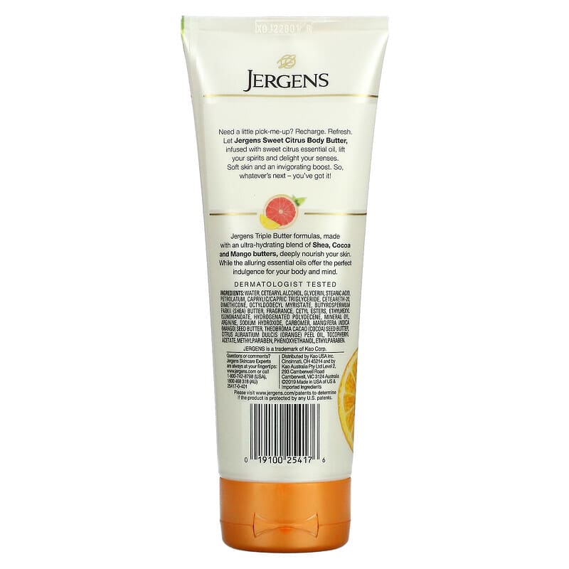 Jergens, Body Butter Collection, Sweet Citrus, 7 fl oz (207 ml)