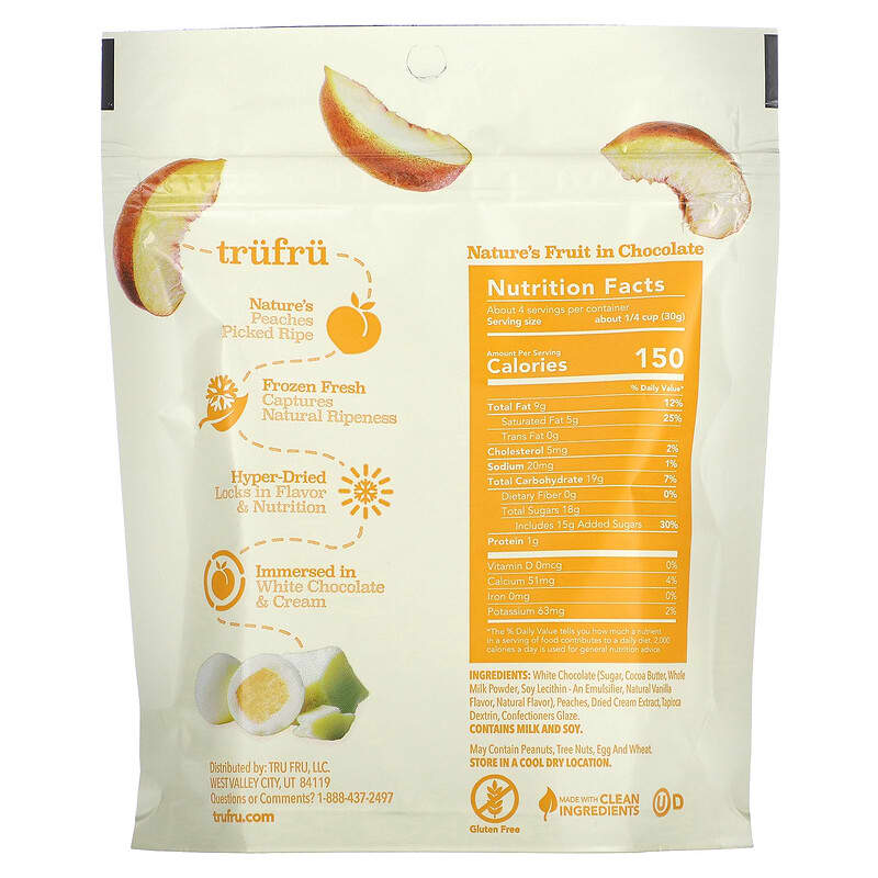 Tru Fru, Nature's Peaches, Créme, 4.2 oz (119 g)