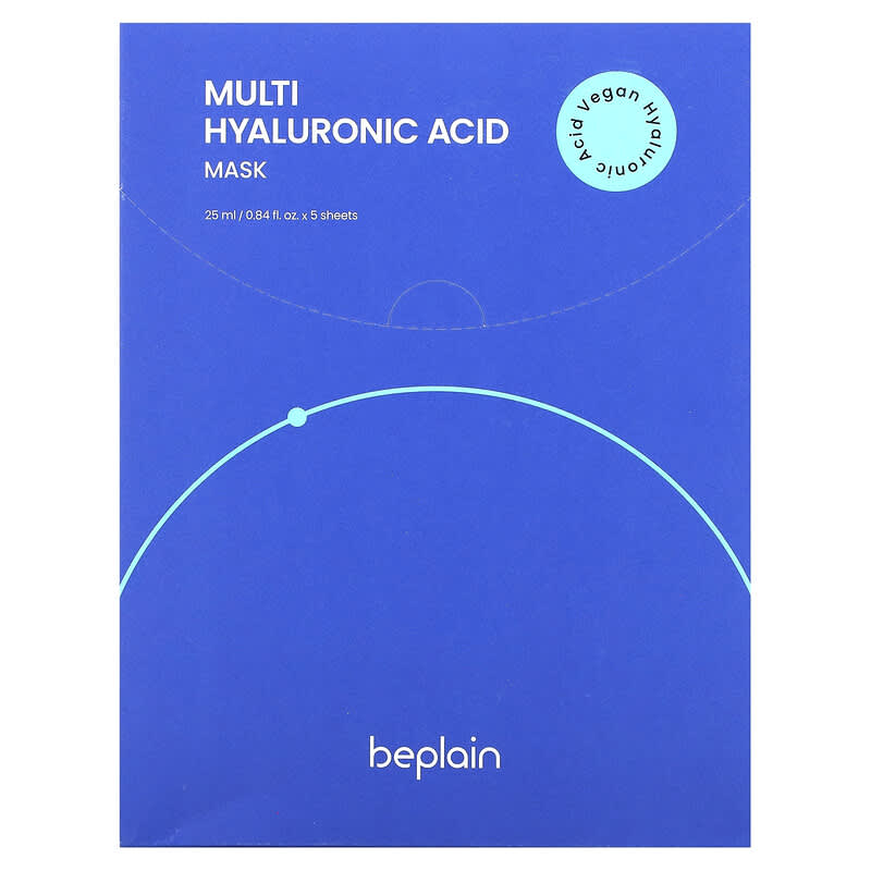 Beplain, Multi Hyaluronic Acid Beauty Mask , 5 Sheet Masks, 0.84 fl oz (25 ml)