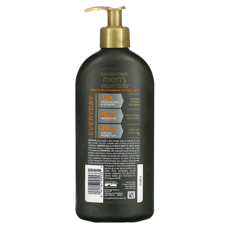 Gold Bond, Men's Essentials, Ultimate Hydrating Lotion, Fresh Scent, 14.5 oz (411 g)