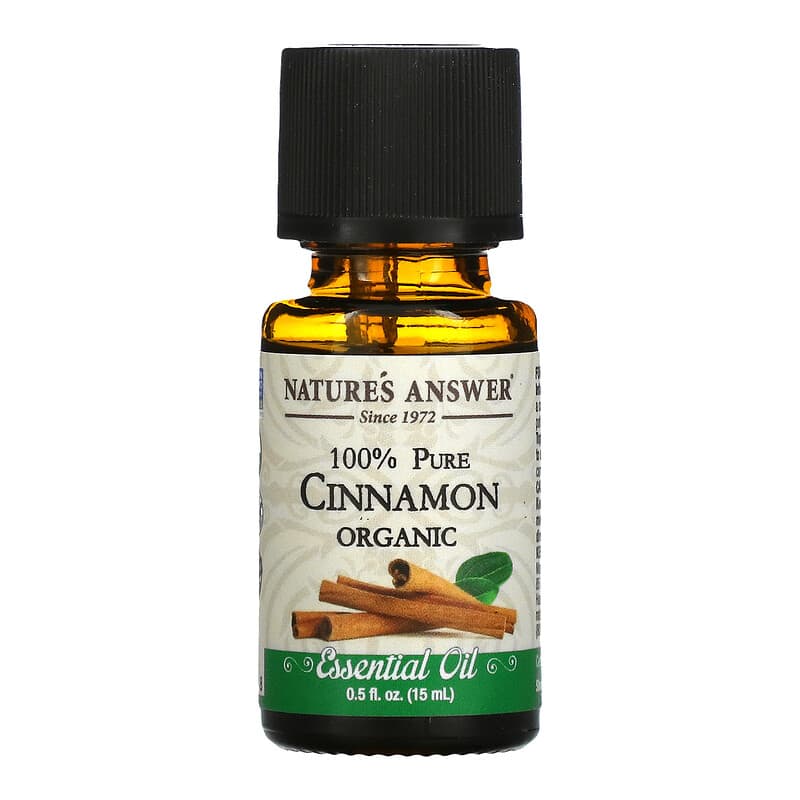 Nature's Answer, Organic Essential Oil, 100% Pure, Cinnamon, 0.5 fl oz (15 ml)