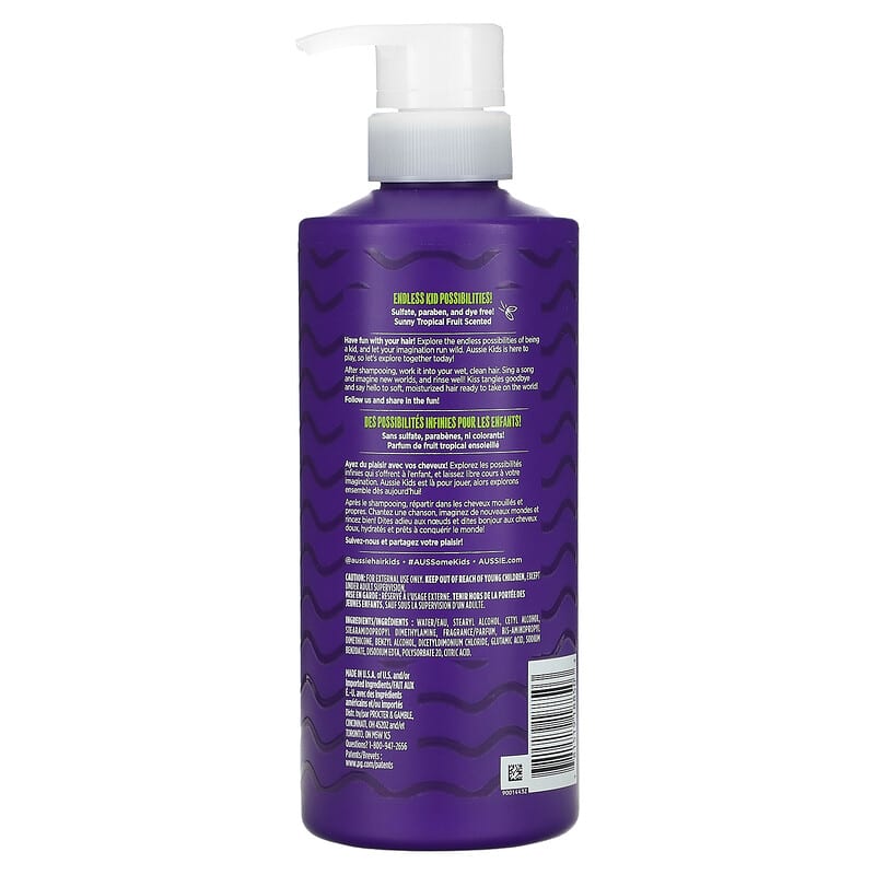 Aussie, Kids, Moist Conditioner, Sunny Tropical Fruit, 16 fl oz (475 ml)