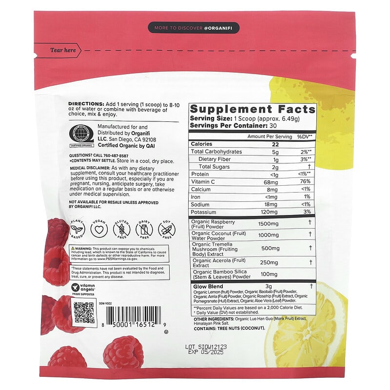Organifi, Original Glow, 6.87 oz (194.7 g)
