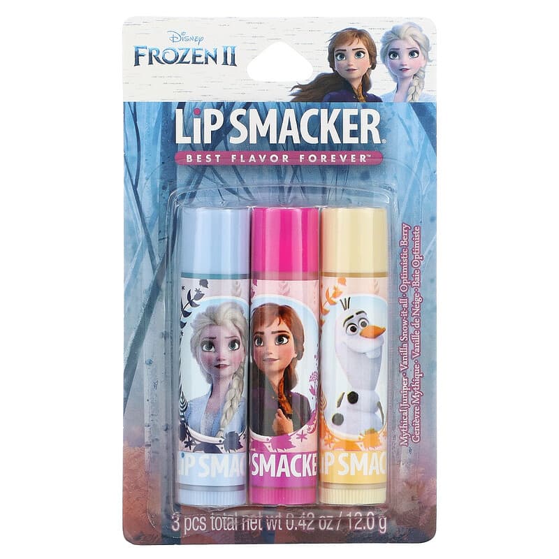 Lip Smacker, Frozen II, Lip Balm, Trio Pack, 3 Pack, 0.14 oz (4 g) Each