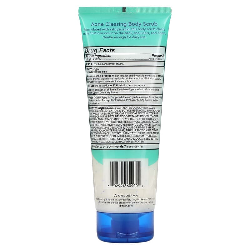 Differin, Acne-Clearing Body Scrub, 8 fl oz (237 ml)