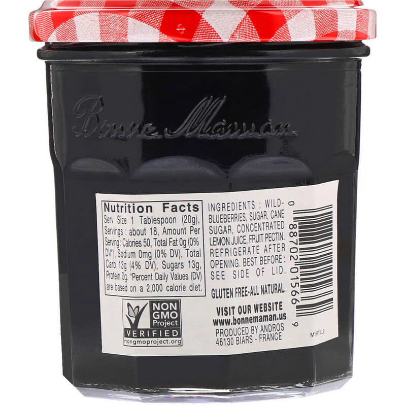 Bonne Maman, Wild Blueberry Preserves, 13 oz (370 g)