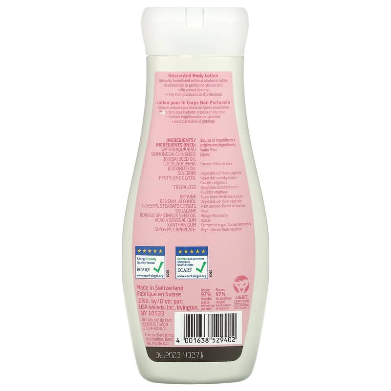 Weleda, Unscented Body Lotion, 6.8 fl oz (200 ml)