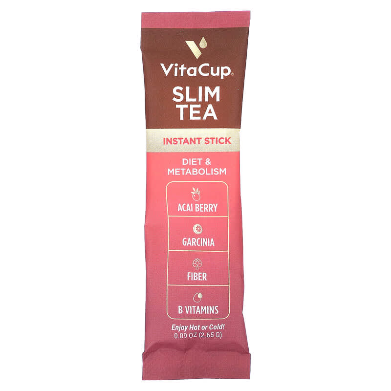 VitaCup, Slim Tea, Superfood Instant Sticks, Oolong Tea, 24 On-The-Go Sticks, 0.09 oz (2.65 g) Each