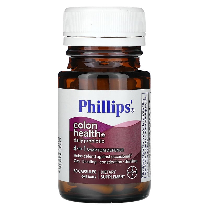 Phillips, Colon Health Daily Probiotic, 60 Capsules