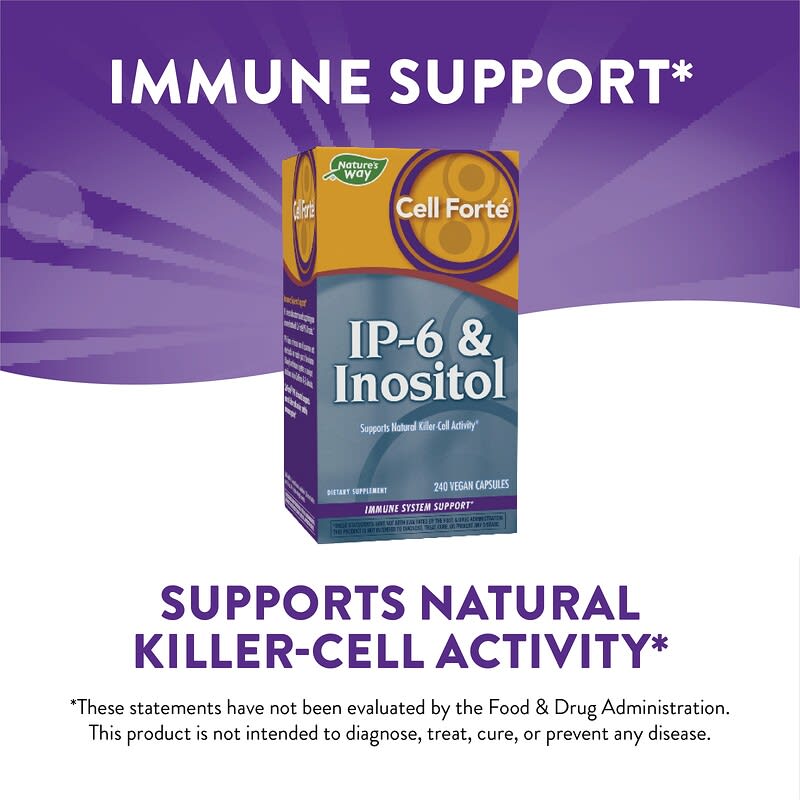 Nature's Way, Cell Forté, IP-6 & Inositol, 240 Vegan Capsules