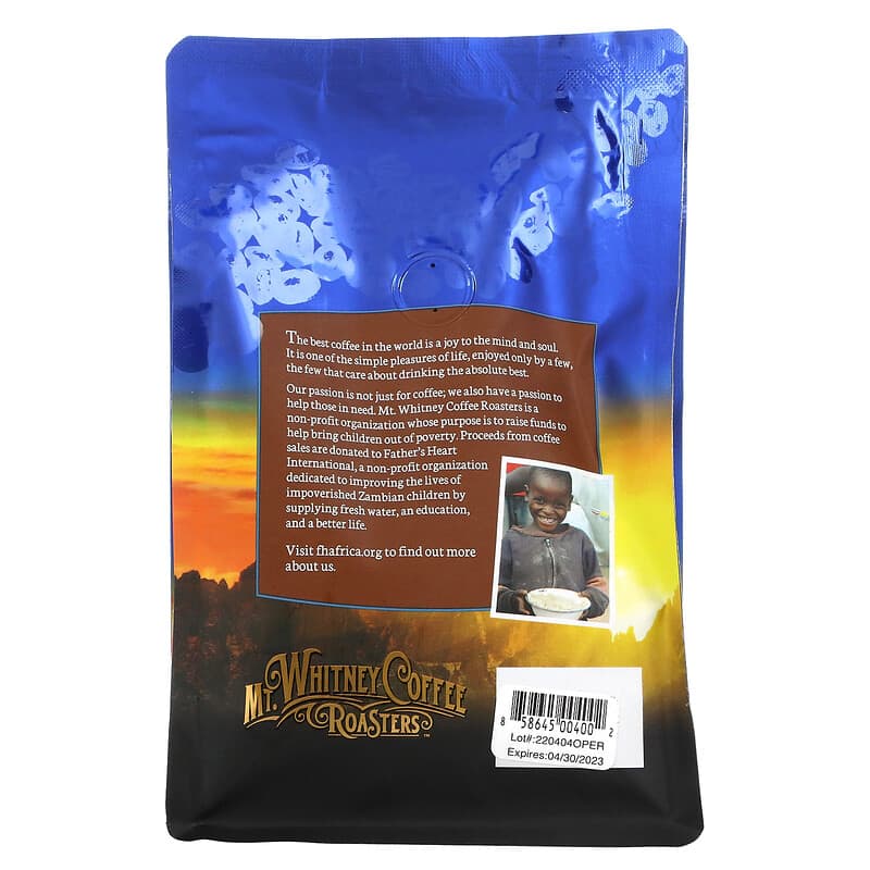 Mt. Whitney Coffee Roasters, Organic Peru, Whole Bean Coffee, Medium Roast, 12 oz (340 g)