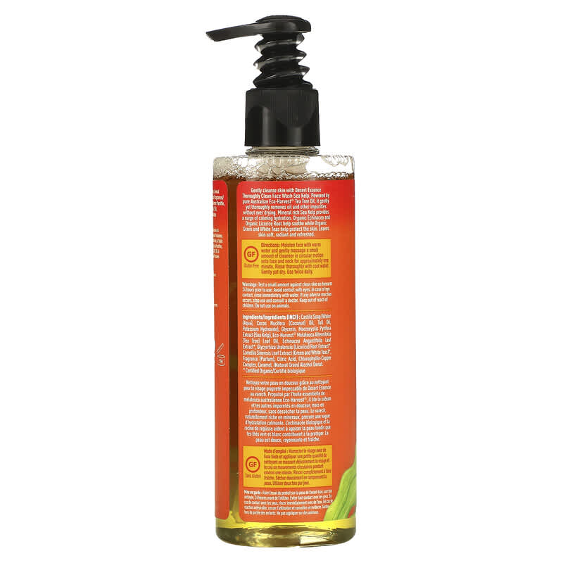 Desert Essence, Thoroughly Clean Face Wash, Sea Kelp, 8.5 fl oz (250 ml)