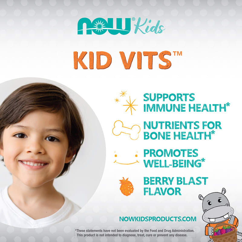 NOW Foods, Kid Vits, Berry Blast, 120 Chewables