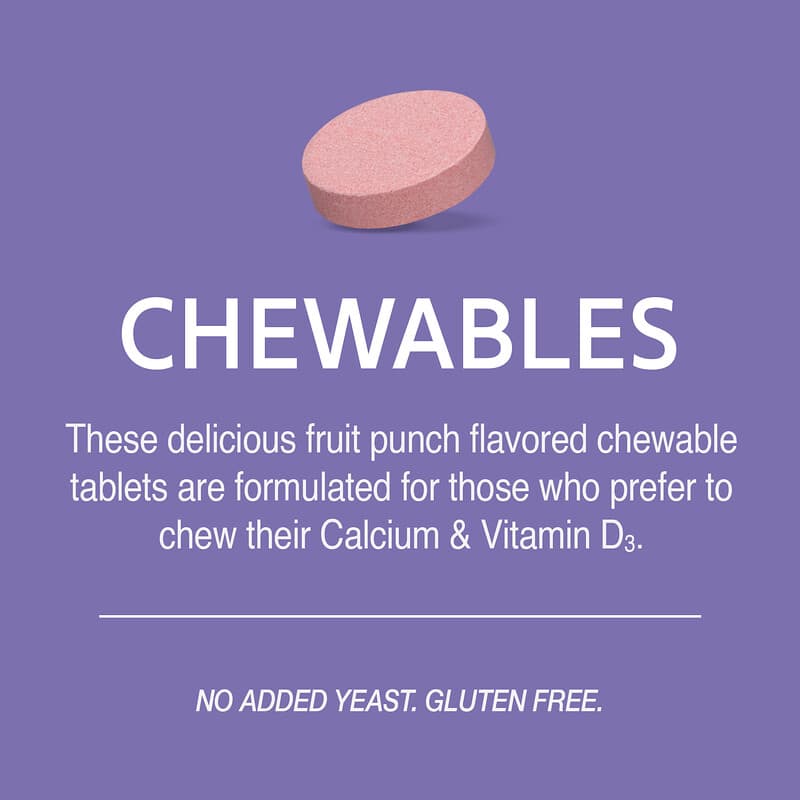 21st Century, 600 + D3 Plus Minerals, Fruit Punch, 75 Chewable Tablets