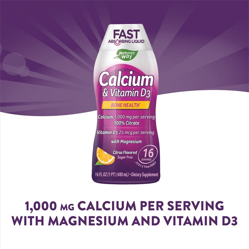 Nature's Way, Calcium & Vitamin D3, Citrus, 16 fl oz (480 ml)