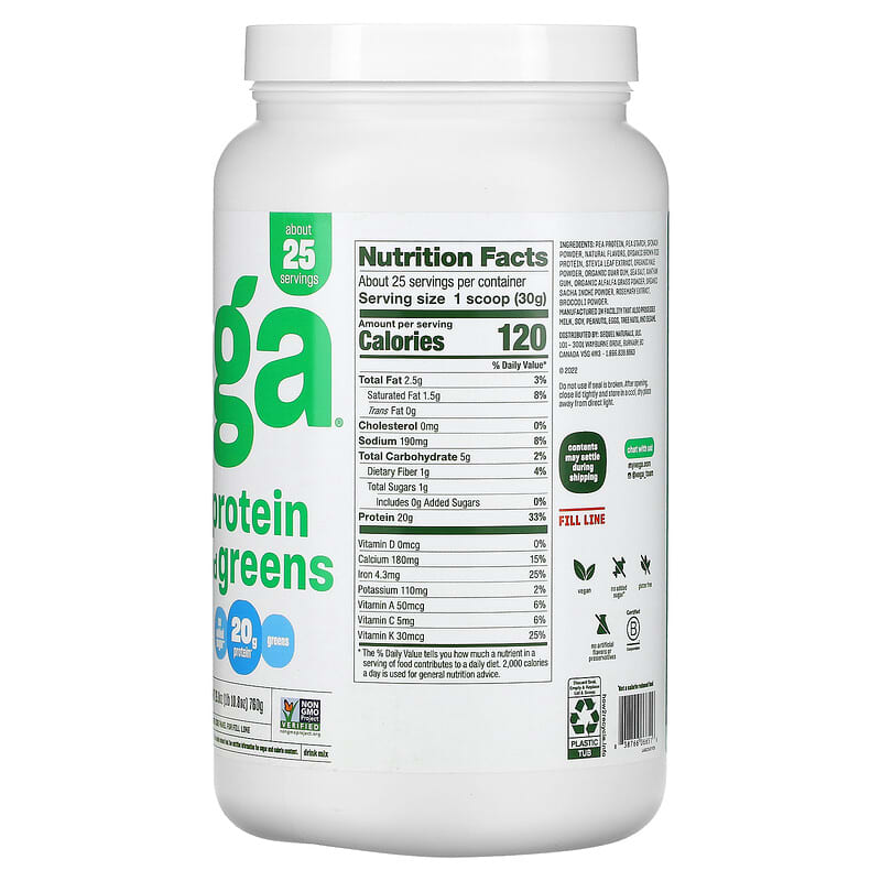 Vega, Protein and Greens, Vanilla, 26.8 oz (760 g)