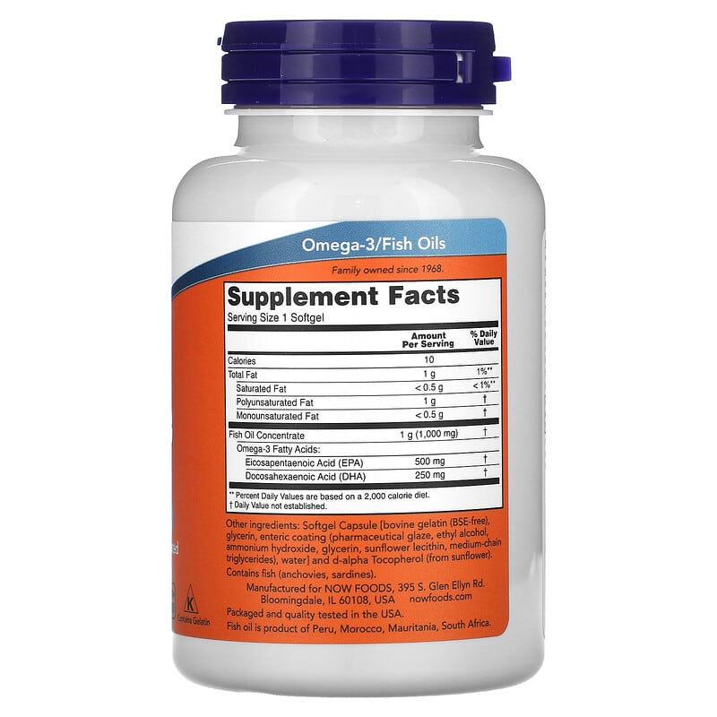 NOW Foods, Ultra Omega-3 Fish Oil, 90 Softgels