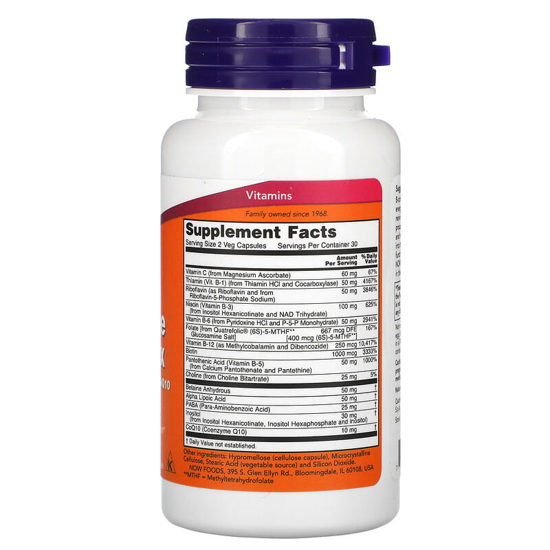 NOW Foods, Co-Enzyme B-Complex, 60 Veg Capsules