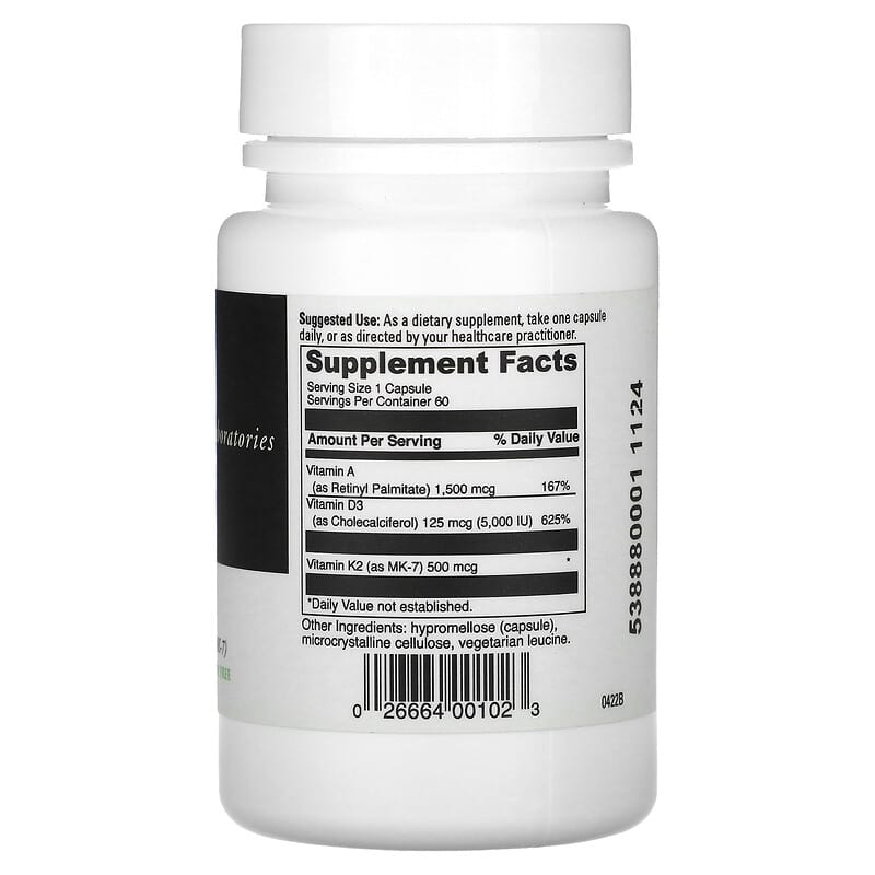 DaVinci Laboratories of Vermont, A-D-K, 60 Capsules