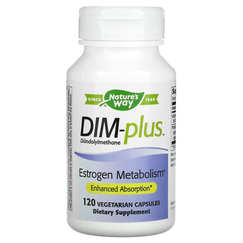 Nature's Way, DIM-plus, Estrogen Metabolism, 120 Vegetarian Capsules