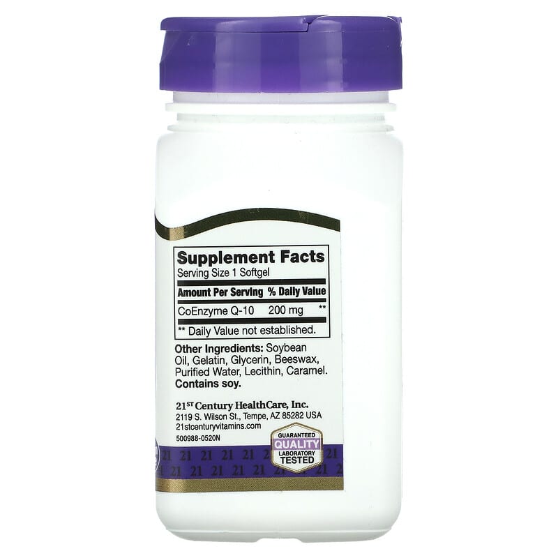 21st Century, Liquid Filled CoQ-10, 200 mg, 90 Rapid Release Softgels