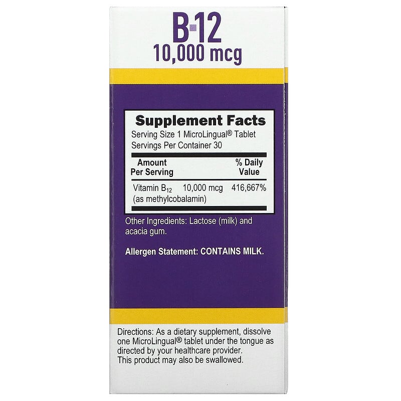 Superior Source, Methylcobalamin B-12, 10,000 mcg, 30 MicroLingual Instant Dissolve Tablets