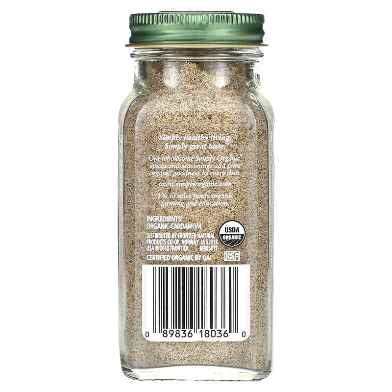 Simply Organic, Cardamom, 2.82 oz (80 g)