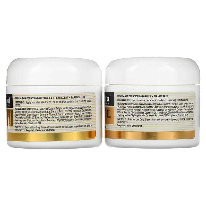 Mason Natural, Coconut Oil Skin Cream + Collagen Premium Skin Cream, 2 Pack, 2 oz (57 g) Each