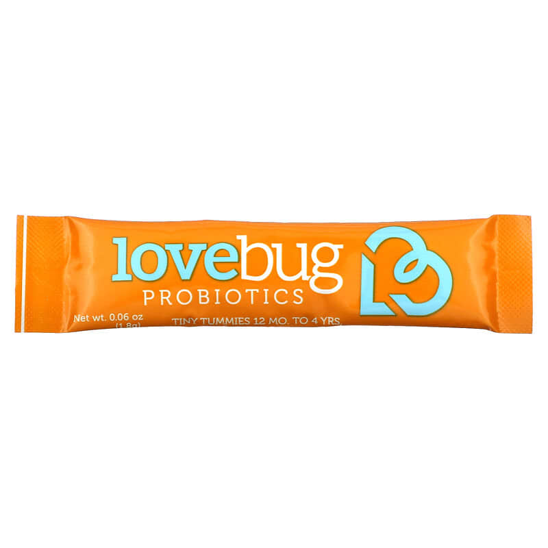 LoveBug Probiotics, Toddler Probiotics, 12 Months Up To 4 Years, 15 Billion CFU, 30 Stick Packs, 0.06 oz (1.8 g) Each