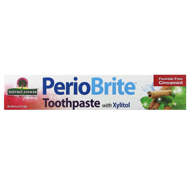 Nature's Answer, PerioBrite, Toothpaste with Xylitol, Cinnamint, 4 oz (113.4 g)