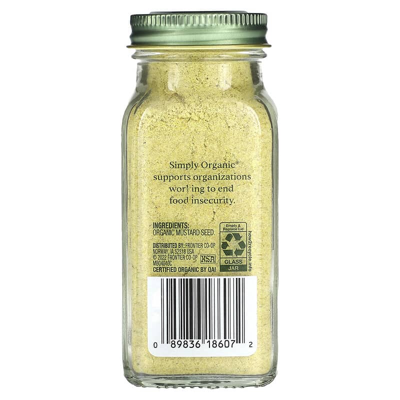 Simply Organic, Ground Mustard, 3.07 oz (87 g)