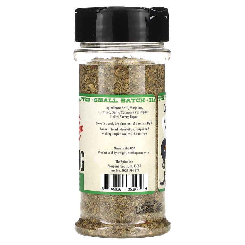 The Spice Lab, Salt Free Italian Seasoning, 1.5 oz (42 g)