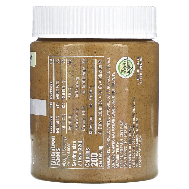 MaraNatha, Natural Almond Butter, Creamy, 12 oz (340 g)