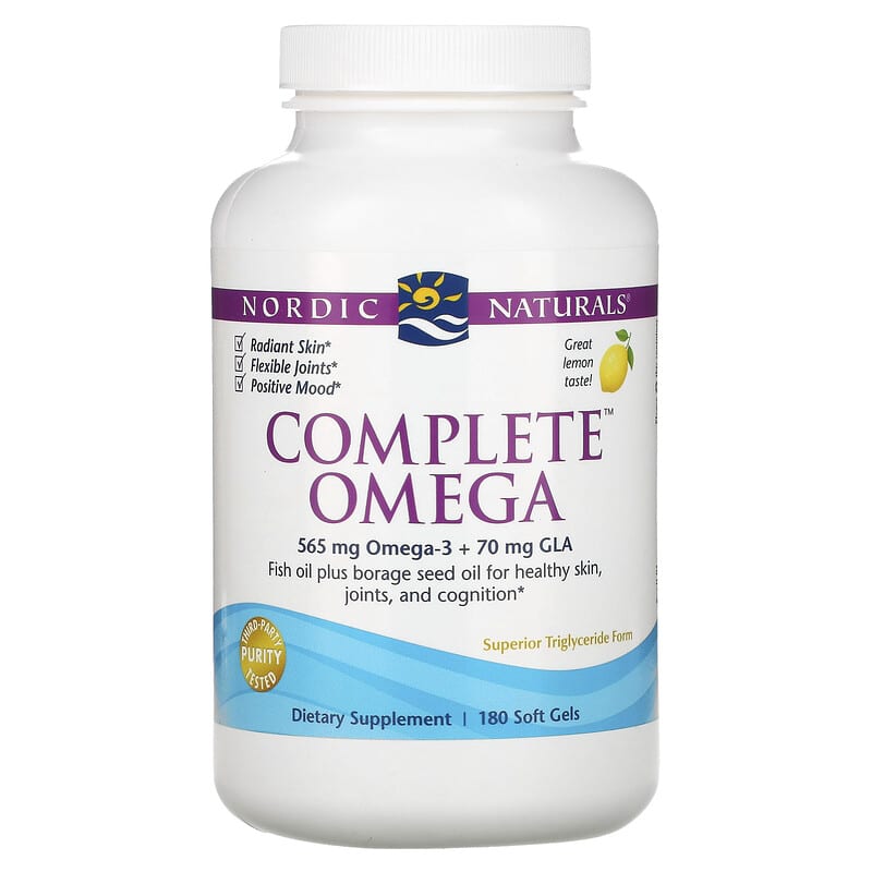 Nordic Naturals, Complete Omega, Lemon, 180 Soft Gels