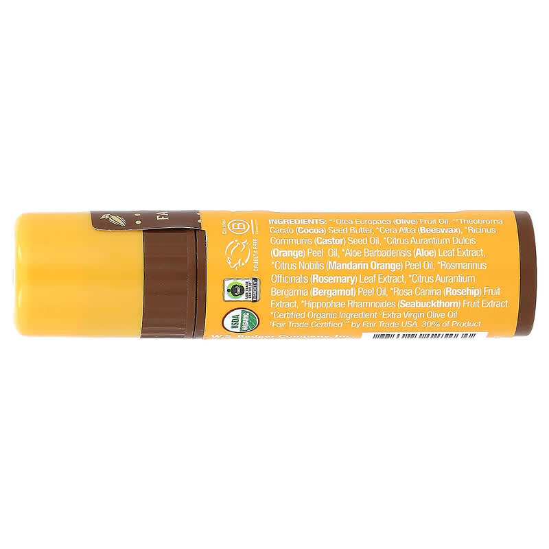 Badger Company, Cocoa Butter Lip Balm, Sweet Orange, 0.25 oz (7 g)