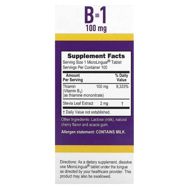 Superior Source, B-1, 100 mg, 100 Instant Dissolve Tablets