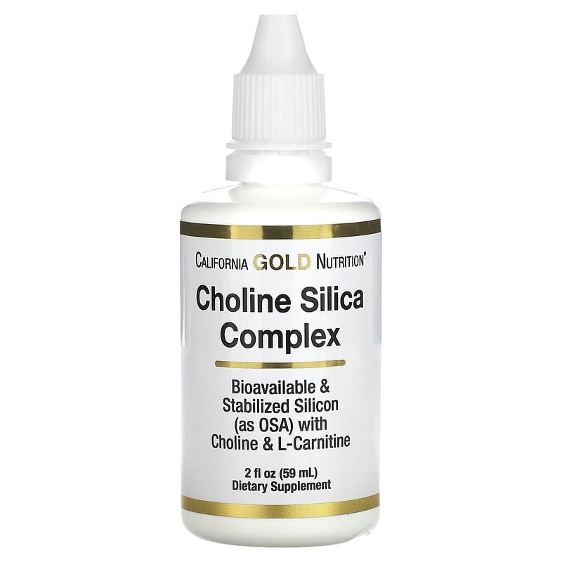 California Gold Nutrition, Choline Silica Complex, 2 fl oz (59 ml)