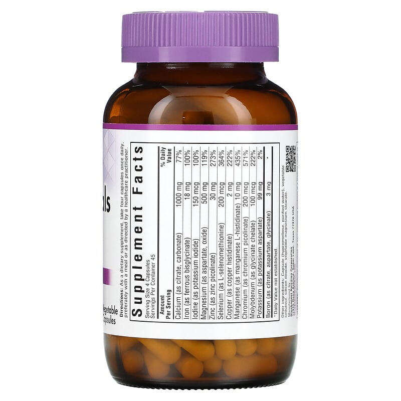 Bluebonnet Nutrition, Multiminerals & Boron, 180 Vegetable Capsules